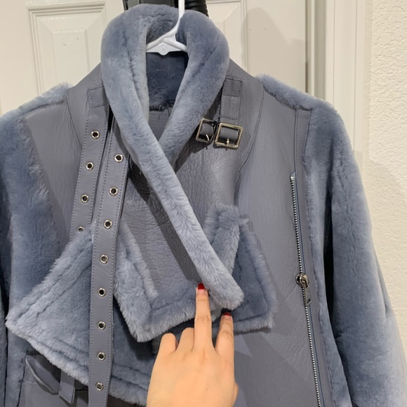 Hostpick๐ฅ100% Leather  shearling jacket/oversized - Picture 7 of 8